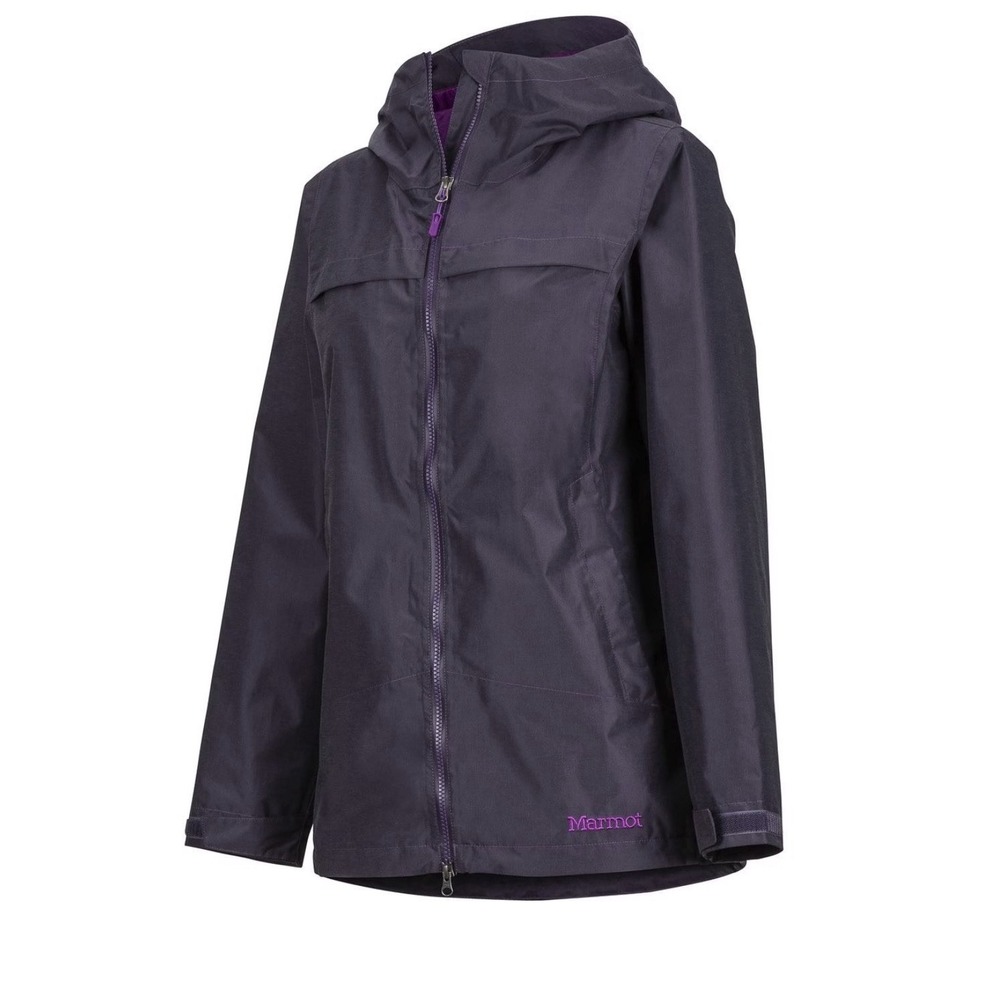 Marmot‎ Tamarack Jacket Women's Sz XL Fitted Full Zip Purple Waterproof Hooded